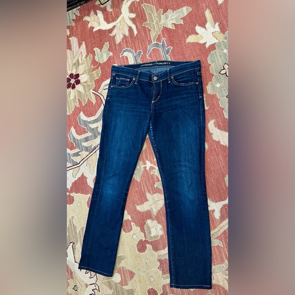 Citizens of Humanity Ava Low Rise Straight Jeans Womens 29 Blue Stretch - Picture 2 of 9